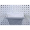 Triton Products 12 In. W x 10 In. D White Epoxy Coated LocBoard Steel Shelf with 6 Holes for Garment Hangers 56120-WHT